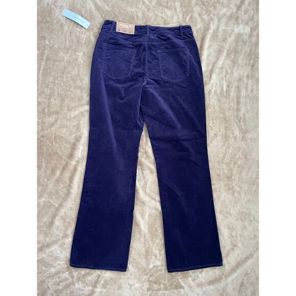 NWT Coldwater Creek Natural Fit Bootcut Leg Purple Corduroy Pants Women Size 10 - Picture 2 of 7